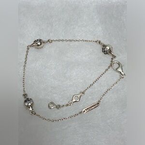 Pandora Ale 925 Modern Love Pods Bracelet Silver Tone 7.5in
